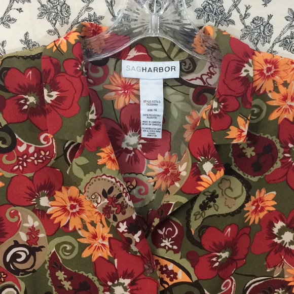 Sag Harbor Tops - 🏆Sag Harbor Feminine Lightweight Career Blouse